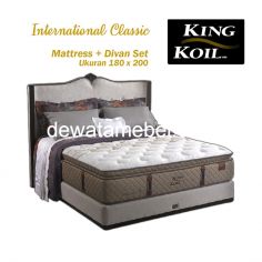 Bed Set Size 180 - KING KOIL International Classic 180 Set  - FREE Mattress Protector